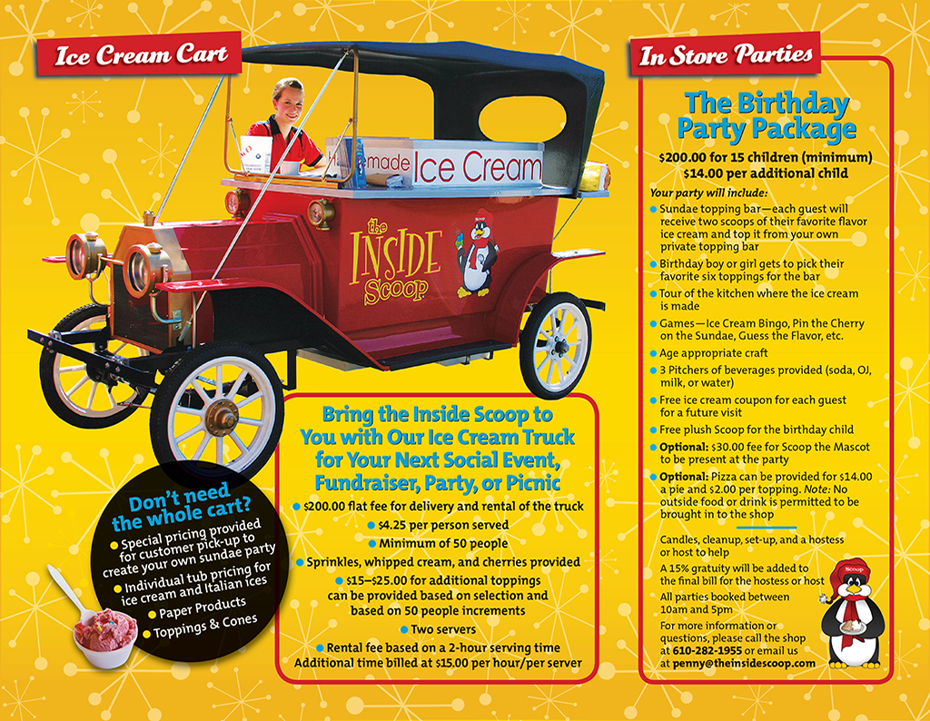 The Inside Scoop party_menu The Inside Scoop